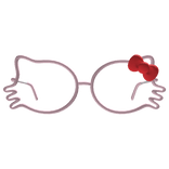 Kitty Red Bow Pink Glasses