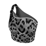 KLZ A - Black and White Claw Leopard Crop Top