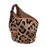 KLZ A - Brown Claw Leopard Crop Top