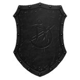 Knight Metal Kite Shield [Black]