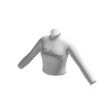 Knit Rhinestone Sweater | White