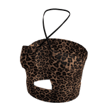 Knitwear Crop Top Leopard