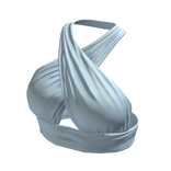 Knot Crop Top Blue Baby Baddie Tight Tee Shirt Y2K