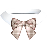 Kogal Gyaru Ribbon Bow Collar in Beige