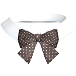 Kogal Gyaru Ribbon Bow Collar in Brown