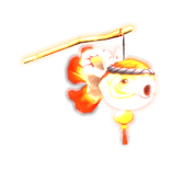 Emissive Glowing Koi Fish Lantern-Red Gold