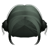  Korean Hairstyle Cute Low Double Buns in Green