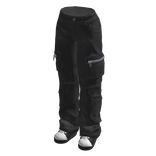 🍀Korean Tiger Patch Cargo Pants (Black)