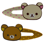 korilakkuma and rilakkuma bear clips