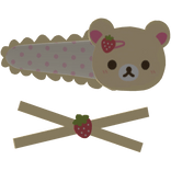 Korilakkuma Bear HairClip