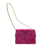 Kurt Crossbody Purse Pink Faux Fur