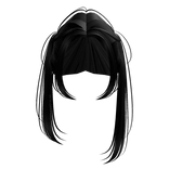 Kurumi Anime Girl Pigtails A Live Black