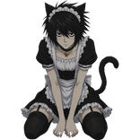 L Lawliet Catboy Maid Cutout Companion