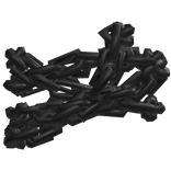 [L] Rough Steel Black Chains For Shoulder