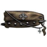 (L) Vintige Y2k Grunge Crome Arm Bandage