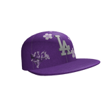 LA Purple Fitted Trucker Cap