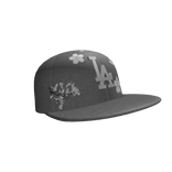 LA White Fitted Trucker Cap