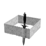 lace & dagger left leg ( white 1.0 + 3.0 )