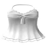 ┊♰ ꒱ lace babydoll halter dress 3.0 ꒰white꒱ 