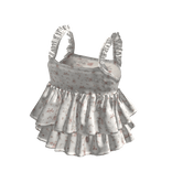 Lace Chiffon Blouse Cream