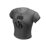  Lace Girly Vintage T-shirt | Gray 