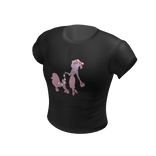  Lace Girly Vintage T-shirt | Pink & Black