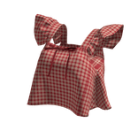 💜 Lace Ribbon Cute Blouse_Red