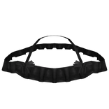 Lace shoulder ruffle - black