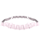 Lace shoulder ruffle - pink