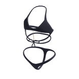  Lace Swimsuit w/ Pearl Chain