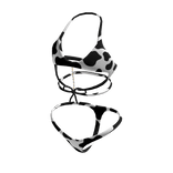  Lace Swimsuit w/ Pearl Chain