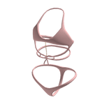  Lace Swimsuit w/ Pearl Chain