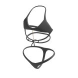  Lace Swimsuit w/ Pearl Chain