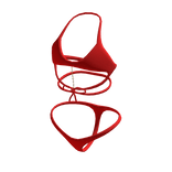  Lace Swimsuit w/ Pearl Chain