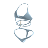  Lace Swimsuit w/ Pearl Chain