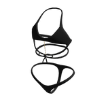  Lace Swimsuit w/ Pearl Chain