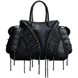 Denim Archive Laced Handheld Bag