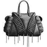 White Archive Laced Handheld Bag