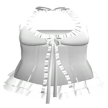 Laced Dark Floral Dress (White)