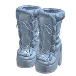 Laced Platform Fur Boots