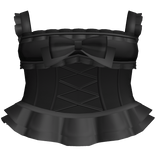 ♡ : laced up cute ruffled doll dress in black