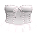 ♡ : laced up gothic ruffled corset dress in pink