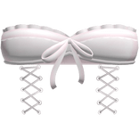 ♡ : laced up gothic ruffled corset top in pink v2