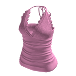 Laced V Neck Tank Top 