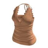 Laced V Neck Tank Top 