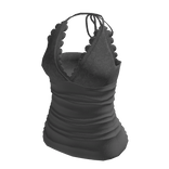 Laced V Neck Tank Top 