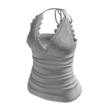 Laced V Neck Tank Top 