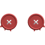 ♡ lalaloopsy doll sewn button eyes in red