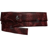 Large Camo Scarf Y2K Chains Neck Dark Red