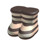 Large Oversized Puffy Boots (Beige and Brown)